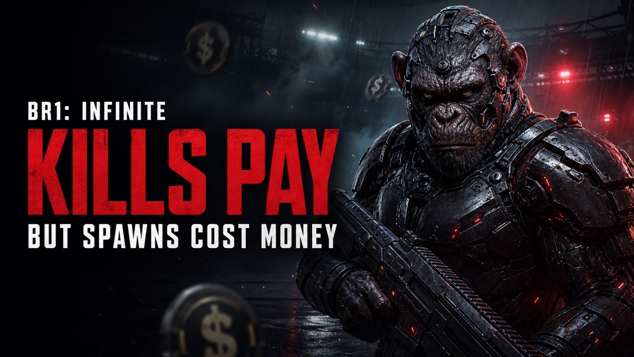 BR1: Infinite Pays for Kills, but Every Spawn Costs Money