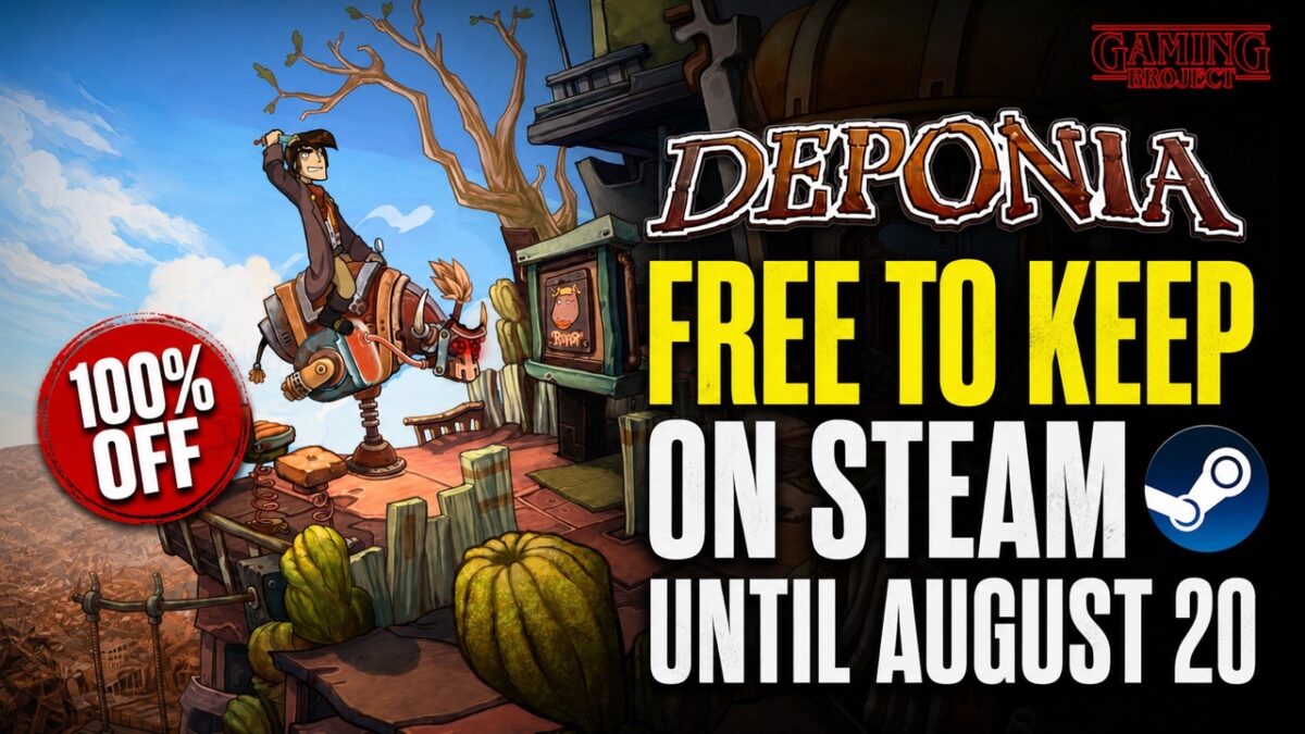 Deponia Is Free to Keep on Steam for a Limited Time