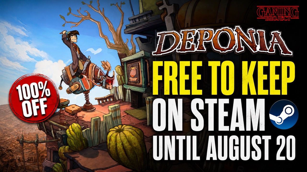 Deponia Is Free to Keep on Steam for a Limited Time