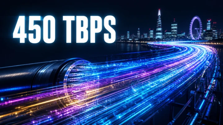 London Fiber Record Jumps From 300 to 450 Tbps