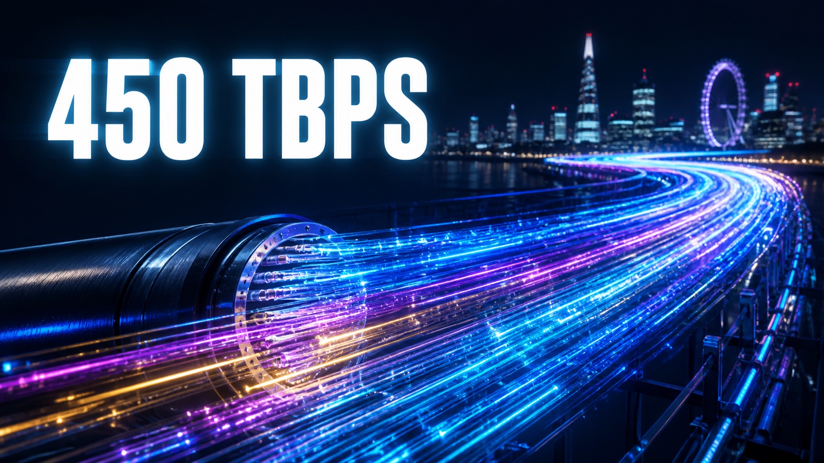 London Fiber Record Jumps From 300 to 450 Tbps