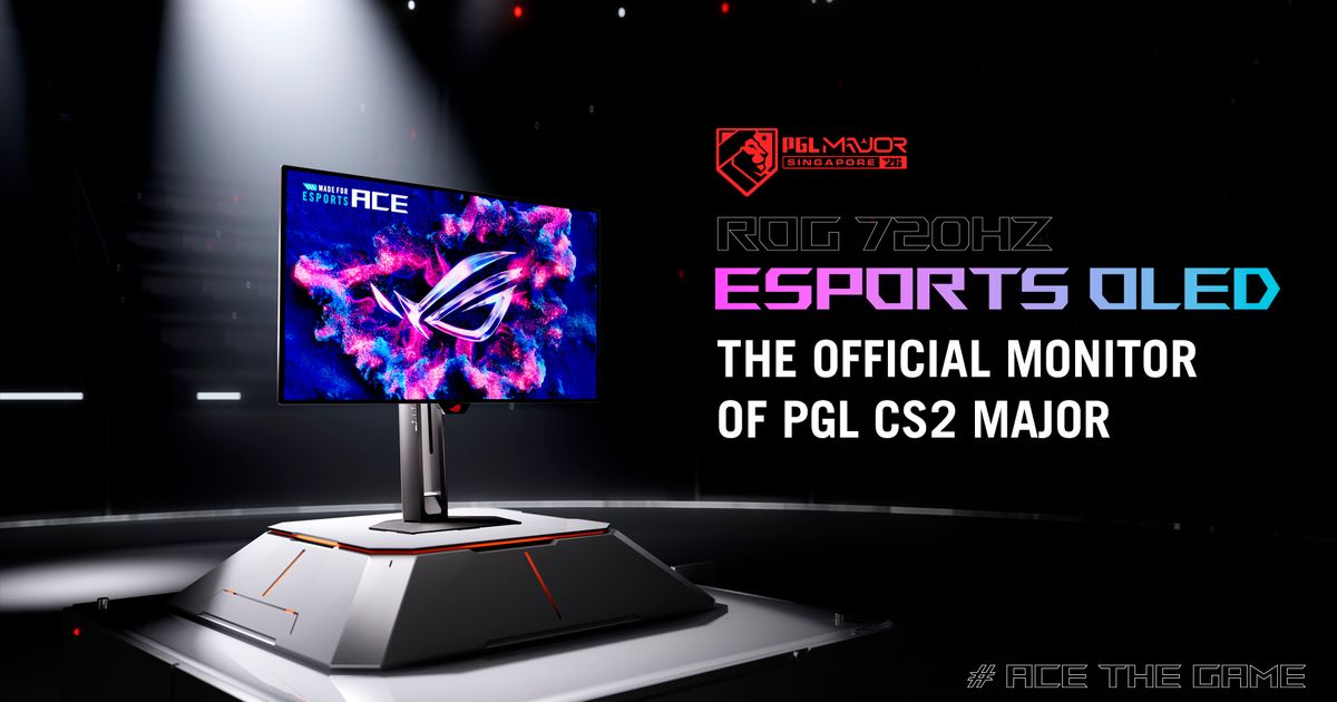ROG Swift OLED PG259QWS Ace Selected as Official Monitor for PGL CS2
