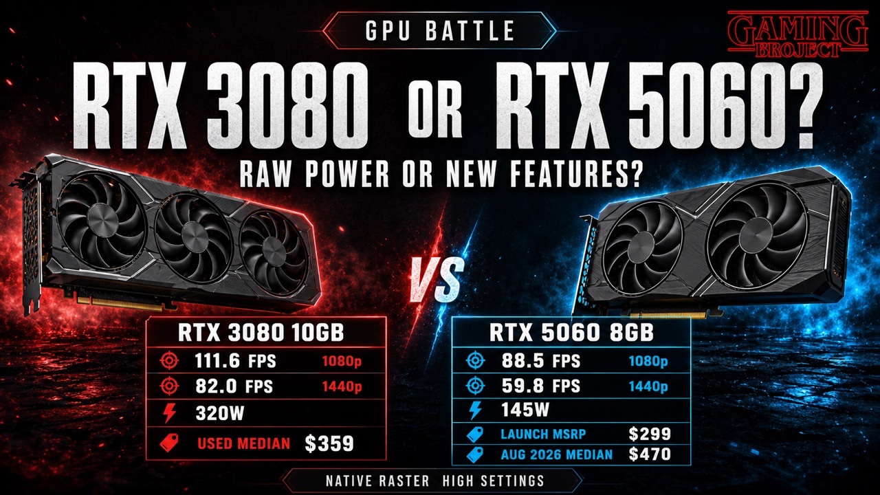 RTX 3080 10GB or RTX 5060 8GB Which GPU Is the Better Buy?