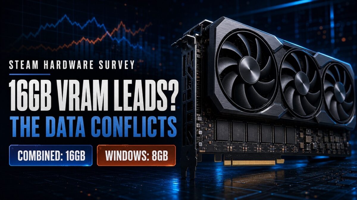 Steam Says 16GB VRAM Leads but Windows Data Disagrees