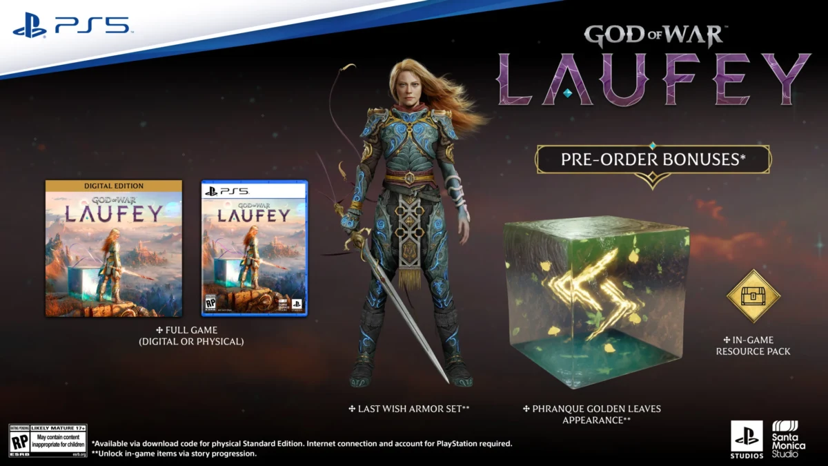 God of War Laufey pre-orders available starting September 29, editions detailed for PS5