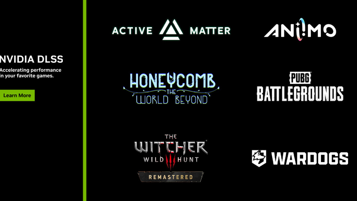 WARDOGS and Honeycomb: The World Beyond Launch With DLSS This Week, and PUBG: BATTLEGROUNDS Adds DLSS This Thursday