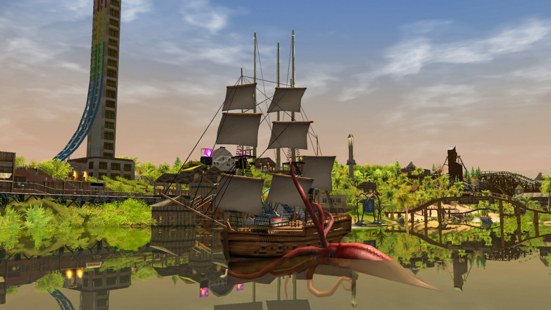 RollerCoaster Tycoon 3 Complete Edition gameplay, official screenshot