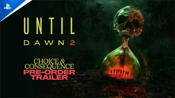 Until Dawn 2 key art from the official PlayStation pre-order trailer